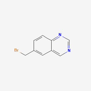 Chemical structure of 6-(Bromomethyl)quinazoline