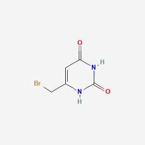 Chemical structure of 6-(Bromomethyl)pyrimidine-2,4(1H,3H)-dione