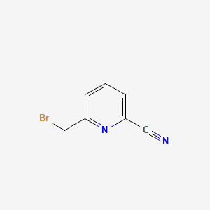 Chemical structure of 6-(Bromomethyl)picolinonitrile