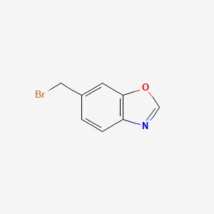 Chemical structure of 6-(Bromomethyl)benzo[d]oxazole