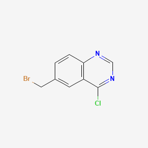 Chemical structure of 6-(Bromomethyl)-4-chloroquinazoline