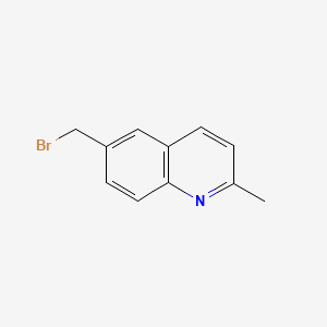 Chemical structure of 6-(Bromomethyl)-2-methylquinoline