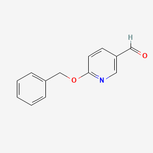 Chemical structure of 6-(Benzyloxy)nicotinaldehyde