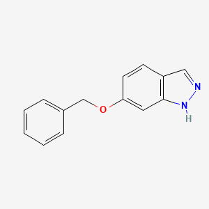 Chemical structure of 6-(Benzyloxy)-1H-indazole