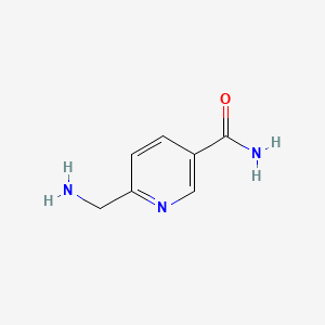 Chemical structure of 6-(Aminomethyl)nicotinamide