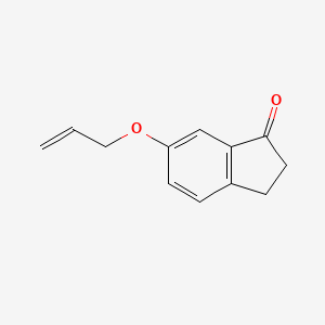 Chemical structure of 6-Allyloxy-indan-1-one