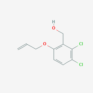 Chemical structure of 6-(Allyloxy)-2,3-dichlorobenzyl Alcohol