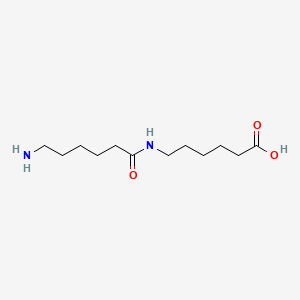 Chemical structure of 6-(6-Aminohexanamido)hexanoic acid