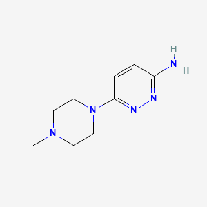 Chemical structure of 6-(4-Methylpiperazin-1-yl)pyridazin-3-amine
