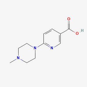 Chemical structure of 6-(4-Methylpiperazin-1-yl)nicotinic acid