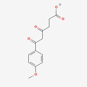 Chemical structure of 6-(4-Methoxyphenyl)-4,6-dioxohexanoic acid