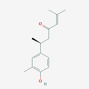 Chemical structure of 6-(4-Hydroxy-3-methylphenyl)-2-methylhept-2-en-4-one