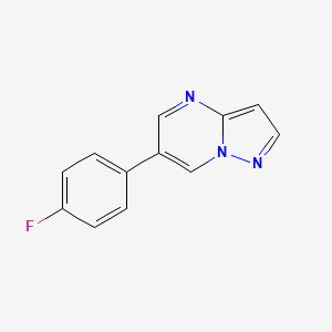 Chemical structure of 6-(4-Fluorophenyl)pyrazolo[1,5-a]pyrimidine
