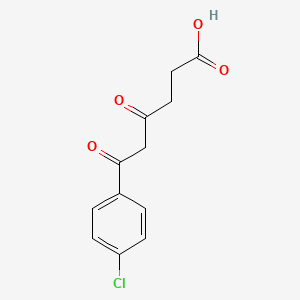 Chemical structure of 6-(4-Chlorophenyl)-4,6-Dioxohexanoic Acid