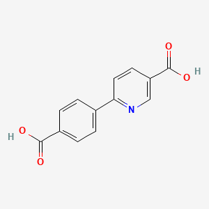 Chemical structure of 6-(4-carboxyphenyl)nicotinic acid