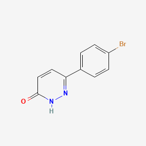 Chemical structure of 6(4-BROMOPHENYL)-3(2H)PYRIDAZINONE