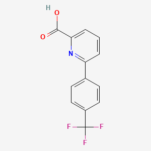 Chemical structure of 6-(4-(Trifluoromethyl)phenyl)picolinic acid
