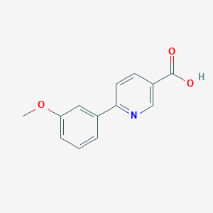 Chemical structure of 6-(3-Methoxyphenyl)nicotinic Acid