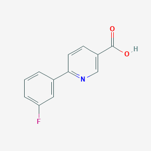 Chemical structure of 6-(3-Fluorophenyl)nicotinic acid