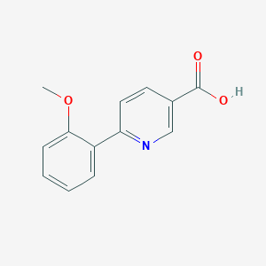 Chemical structure of 6-(2-Methoxyphenyl)nicotinic Acid