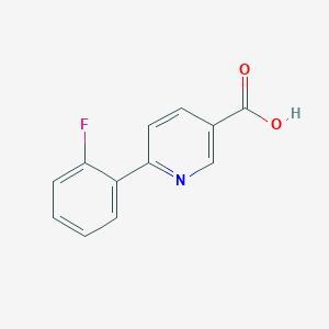 Chemical structure of 6-(2-Fluorophenyl)nicotinic acid
