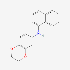 Chemical structure of 6-(1-Naphthylamino)-1,4-benzodioxane