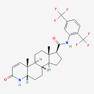 Chemical structure of 5β-Dutasteride