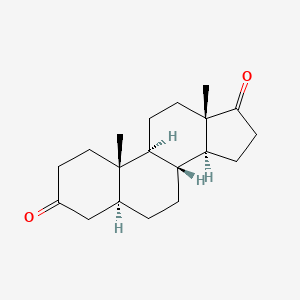 Chemical structure of 5α-Androstanedione