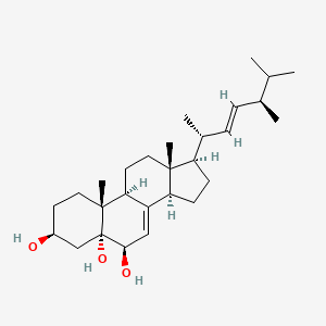 Chemical structure of 5alpha,8alpha-Epidioxyergost-6-en-3beta-ol