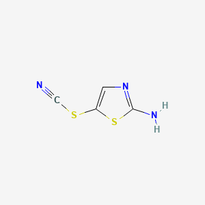 Chemical structure of 5-Thiocyanatothiazol-2-amine