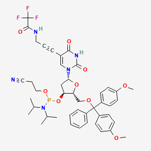 Chemical structure of 5-TFA-ap-dU phosphoramidite