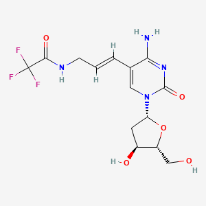 Chemical structure of 5-TFA-aa-2'-deoxycytidine