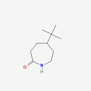 Chemical structure of 5-tert-butylazepan-2-one