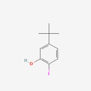 Chemical structure of 5-Tert-Butyl-2-Iodophenol