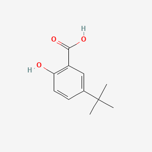 Chemical structure of 5-tert-Butyl-2-hydroxybenzoic Acid