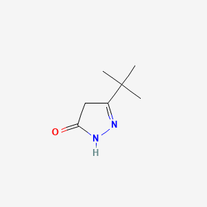 Chemical structure of 5-tert-Butyl-2,4-dihydro-3H-pyrazol-3-one
