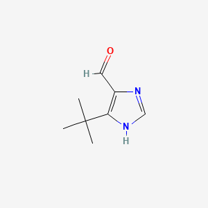 Chemical structure of 5-tert-Butyl-1H-imidazole-4-carbaldehyde