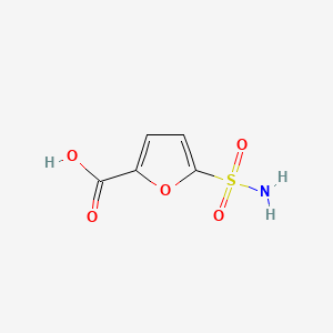 Chemical structure of 5-(Aminosulfonyl)-2-furoic acid