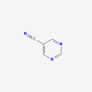 Chemical structure of 5-Pyrimidinecarbonitrile