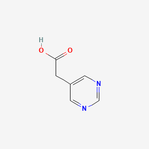 Chemical structure of 5-Pyrimidineacetic acid
