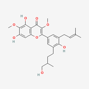 Chemical structure of 5'-Prenylaliarin