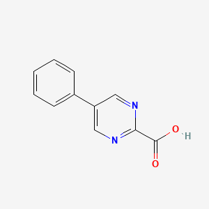 Chemical structure of 5-Phenylpyrimidine-2-carboxylic acid