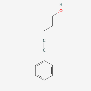 Chemical structure of 5-Phenyl-4-pentyn-1-ol