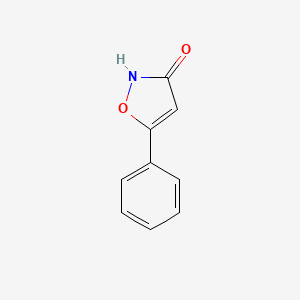 Chemical structure of 5-Phenyl-3-isoxazolol