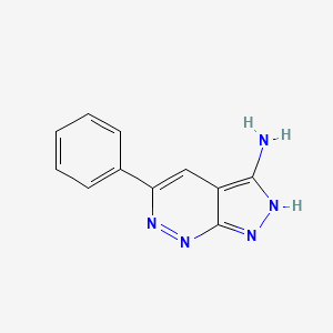 Chemical structure of 5-Phenyl-1H-pyrazolo[3,4-c]pyridazin-3-amine