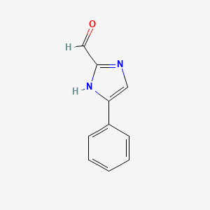 Chemical structure of 5-Phenyl-1H-imidazole-2-carbaldehyde