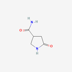 Chemical structure of 5-Oxopyrrolidine-3-carboxamide