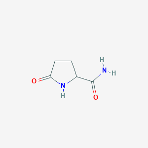 Chemical structure of 5-Oxopyrrolidine-2-carboxamide
