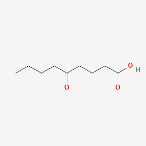 Chemical structure of 5-Oxononanoic acid