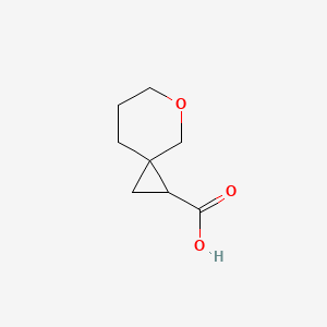 Chemical structure of 5-Oxaspiro[2.5]octane-1-carboxylic acid
